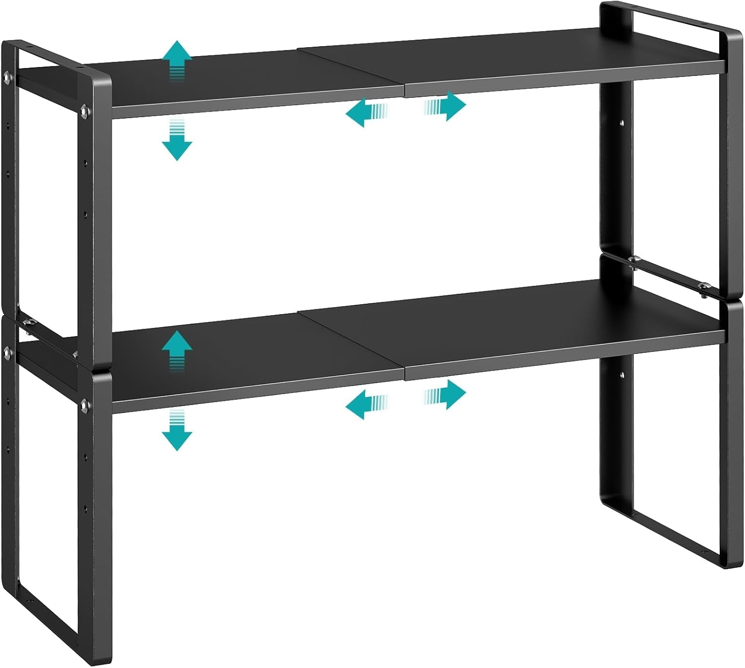 2-pack-expandable-cabinet-organizer-shelves-88lbs-high-weight-capacity-stackable-heavy-duty-metal-storage-rack-adjustable-cabinet-shelf-for-kitchen-pantry-cupboard-under-sink-black