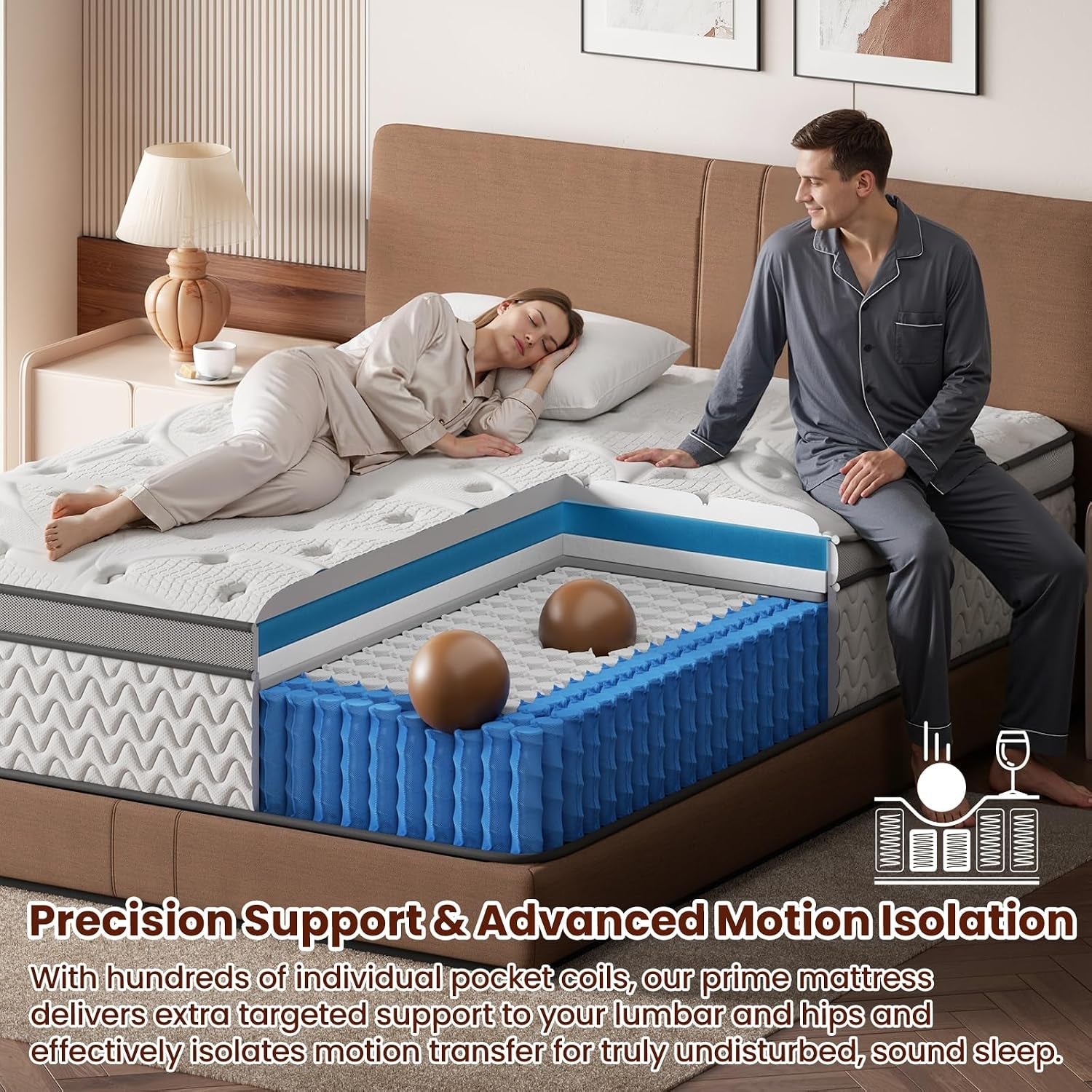 sleep-firm-mattress-with-extra-lumbar-shoulder-support-hotel-collection-hybrid-single-mattresses-pain-relief-fiberglass-free-365-night-trial-king-14-14-inches-firm-new-version