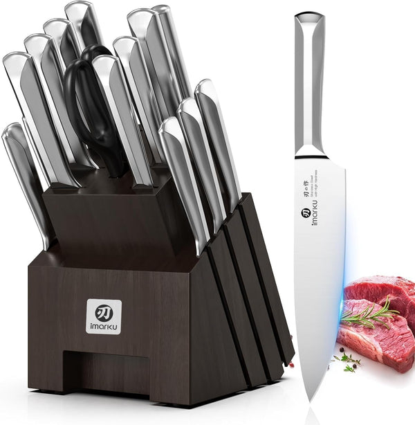 16-Pieces Knife Set, High-Carbon Stainles Steel Kitchen Knife Set1