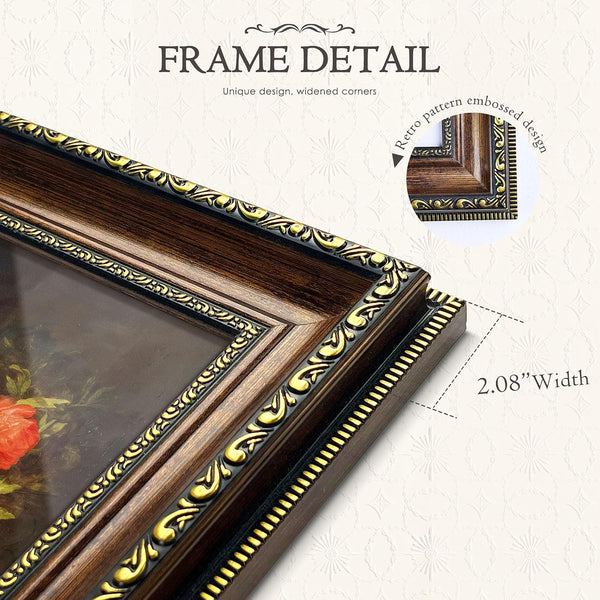 Vintage 24X36 Poster Frame HD Plastic Golden Brown3
