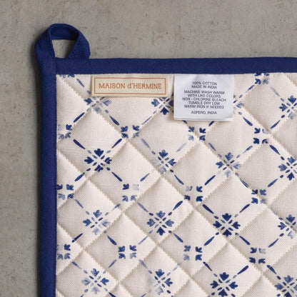 100% Cotton Oven Mitt & Pot Holder Set (7.5"X13" & 8"X8")8