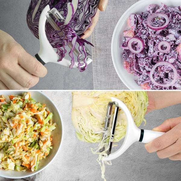 2Pack Cabbage Shredder, 3.5 Inch Wide Blade Vegetable Peeler3