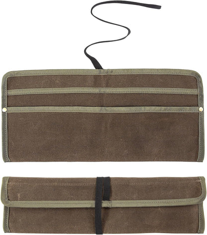 Chef Knife Sheath,Waxed Canvas Single Chef Knife Case Bag Roll for Traval,Sheaths for Chef'S Kitchen Knives,Tool Organizer Pouch Culinary Accessories Cooking Tools Roll,Gifts for Men2