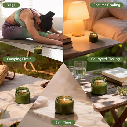 12-Pack 4Oz Citronella Candles Outdoor in Reusable Tins– Long-Burning Ambiance Candles for Patio, Garden, Yard, Camping, Parties Outdoor Déco7