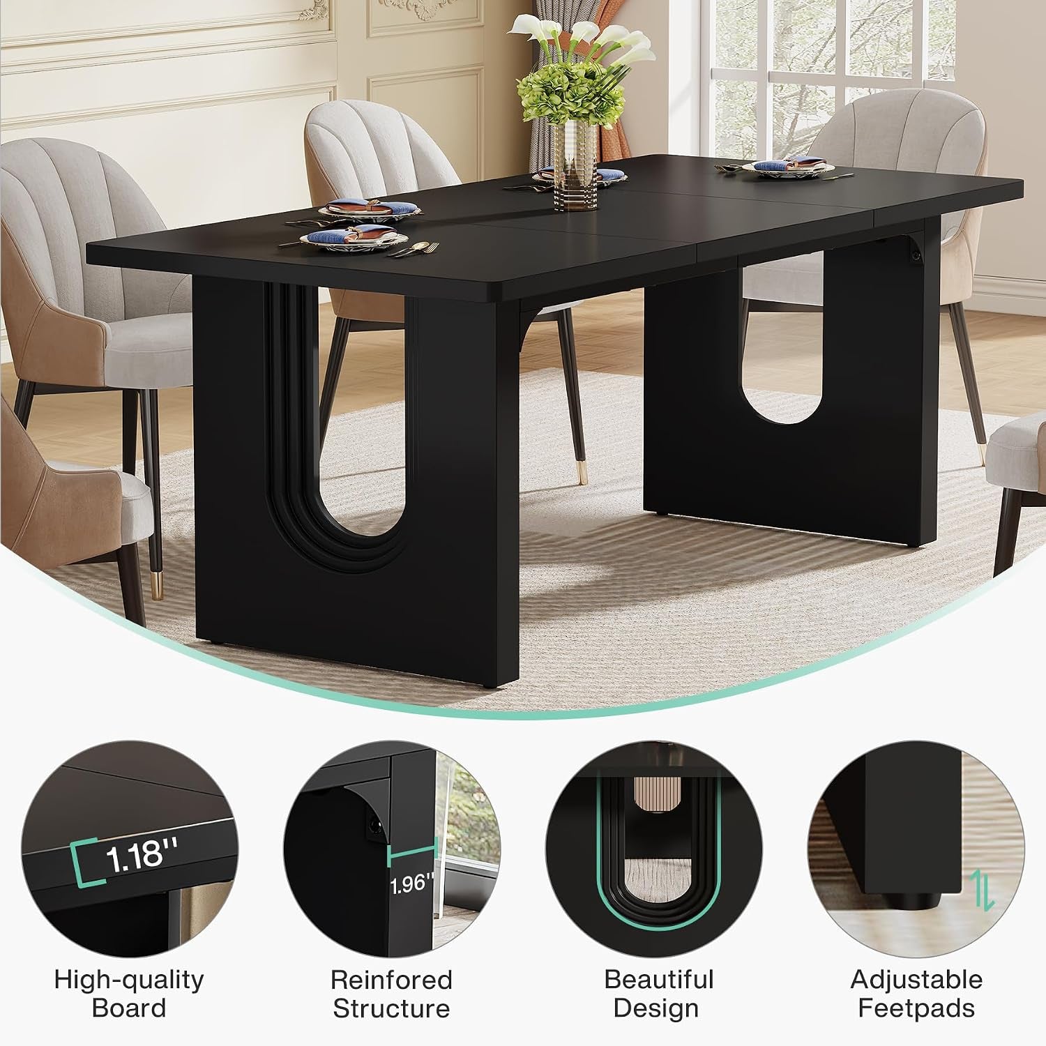 tribesigns-modern-dining-table-for-6-people-71-large-kitchen-dining-table-with-wood-pedestal-base-rectangular-long-dinner-table-for-kitchen-dining-room-living-room-black