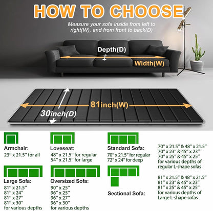 Heavy Duty Couch Cushion Support Board for Sagging Sofa, 30''X81''5