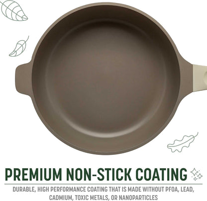 All-In-One Pan, Multilayer Nonstick Cookware Set, High-Performance Construction, Multipurpose Design Replaces Multiple Pots and Pans, Dishwasher Safe, 11-Inch, 4.4-Quart Capacity, Linen5
