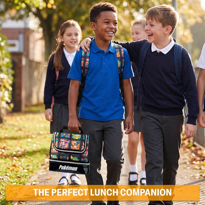 Pokemon Insulated Lunch Bag with Dual Compartments for School7