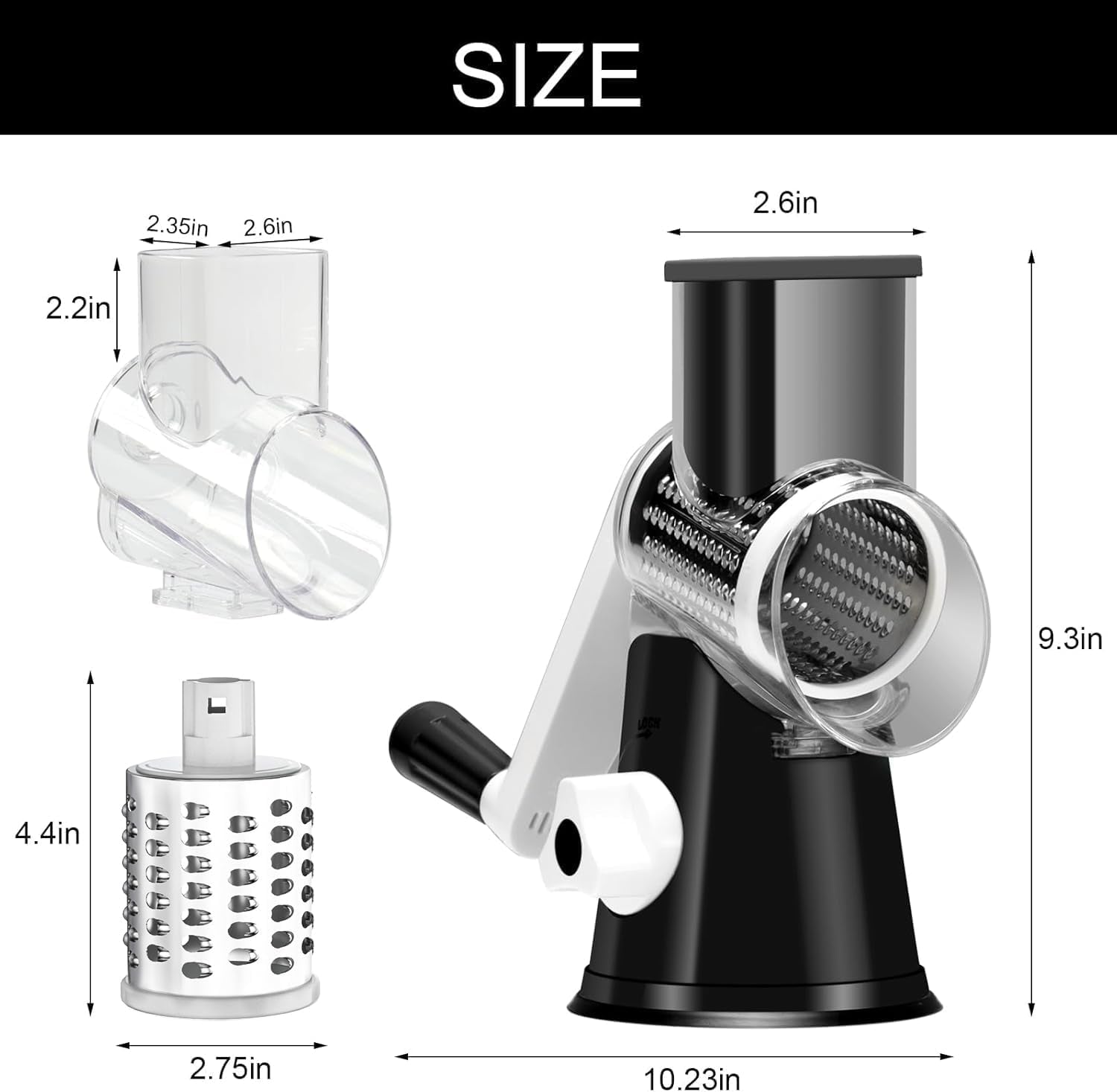 rotary-cheese-grater-hand-crank-cheese-shredder-black-for-fresh-cheese-vegetable-nuts-non-slip-suction-base-three-blades