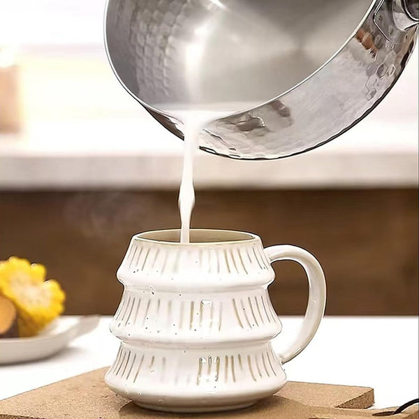 Thickened 304 Stainless Steel Pot, Solid Wood anti Scald Handle with Hook, Multifunctional Sauce Pot with Inverted Mouth, Milk Pot, Cooking Pot (1.7 Quarts)3