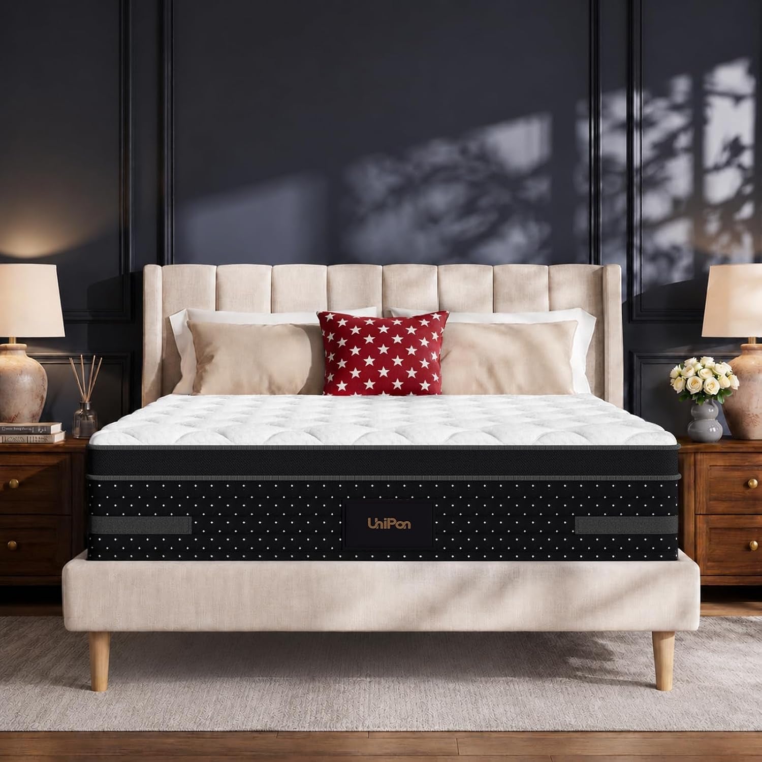 medium-firm-queen-size-mattress-14-inch-hybrid-mattress-in-a-box-with-zoned-lumbar-support-for-side-sleepers-pressure-relief-fiberglass-free-365-nights-trial-10-years-warranty
