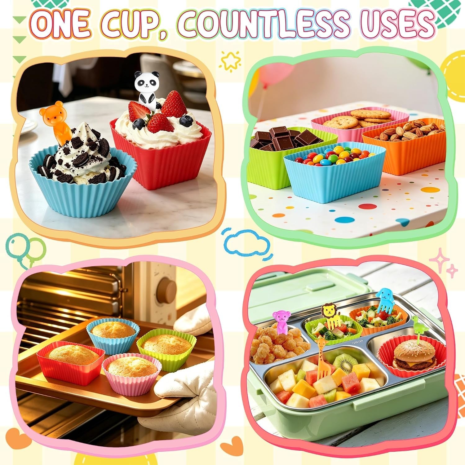 70pcs-silicone-lunch-box-dividers-fun-animal-food-picks-for-kids