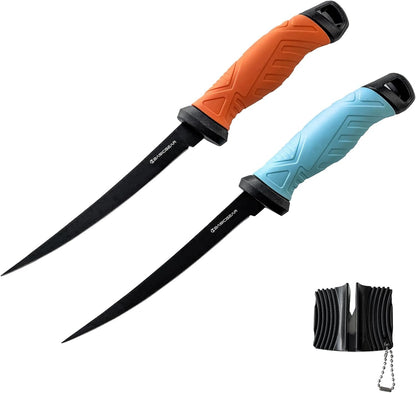 Fishing Fillet Knife Set of 2, 7 In, Sharp for Fishing & Kitchen1