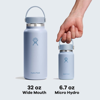Hydro Flask Micro Bottle - Leak Proof Purse or Pocket Flask - Insulated Mini Water Bottle 6.7 Oz Reef7