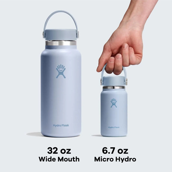Hydro Flask Micro Bottle - Leak Proof Purse or Pocket Flask - Insulated Mini Water Bottle 6.7 Oz Reef7