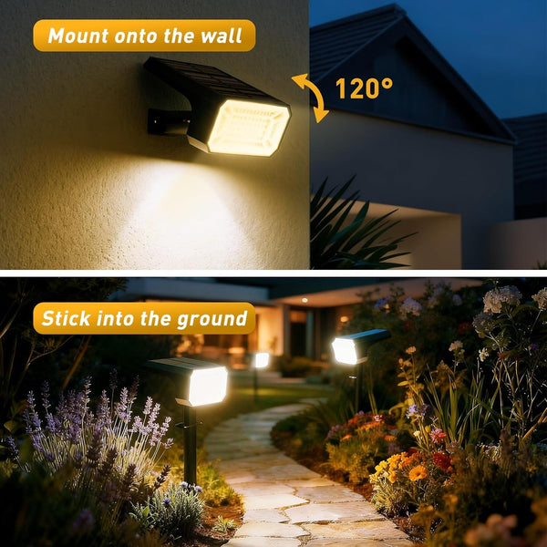 Solar Spot Lights Outdoor, Landscape Spotlights, 12 Pack Warm White5