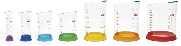 OXO Good Grips 7-Piece Nesting Measuring Beaker Set, Multicolored7