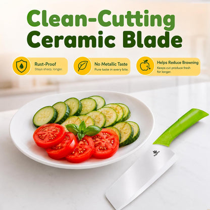 Ceramic Chef Knife, 6 Inch Santoku Blade for Chopping Vegetables3