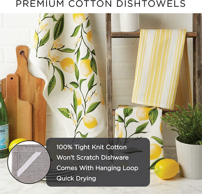 Cotton French Jacquard Dish Towels, Set of 3, Decorative Tea Towels for Everyday Kitchen Cooking and Baking-French Macaroons6