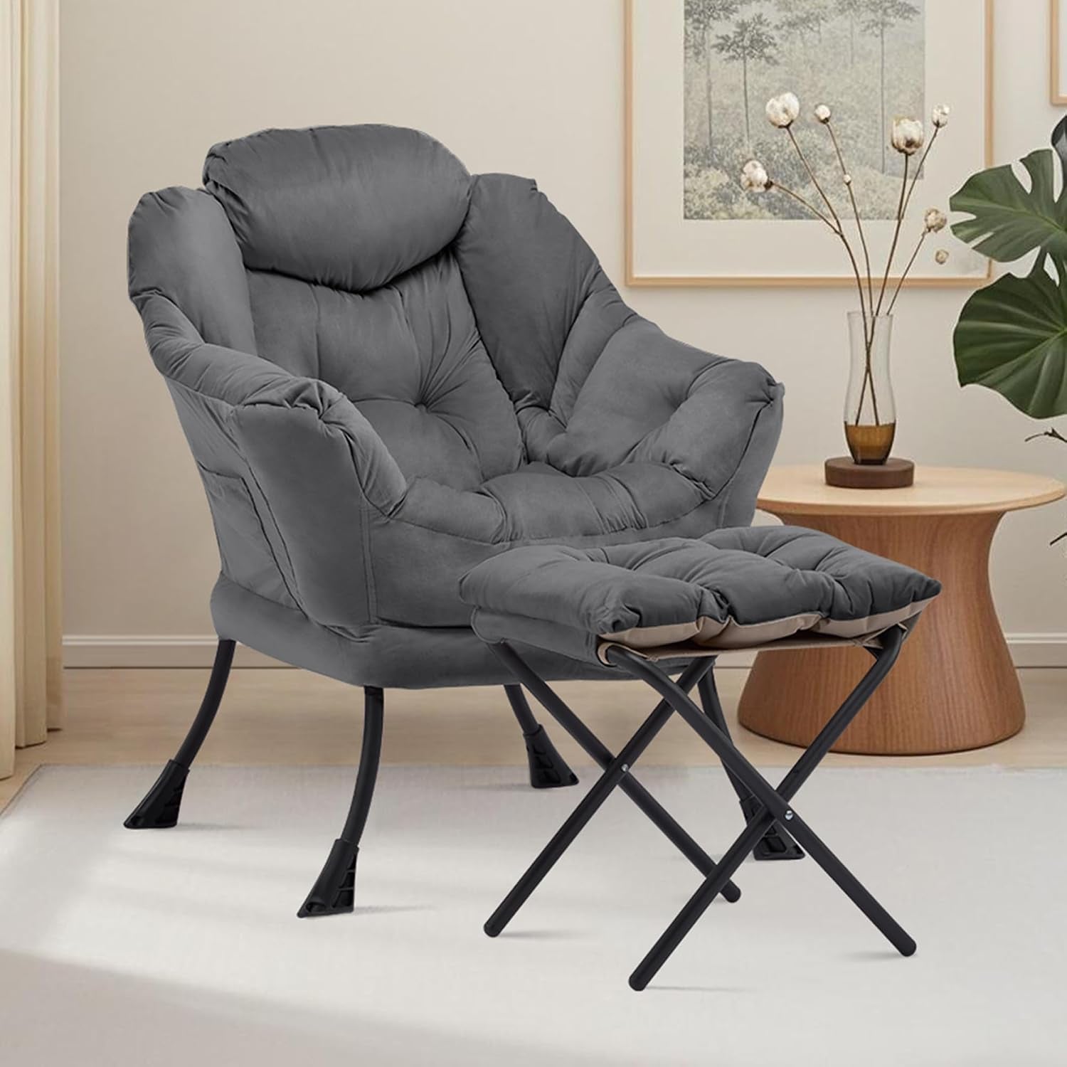 lazy-chair-with-ottoman-comfy-reading-chair-darkgrey-cushioned-seat-with-foldable-ottoman-and-side-pocket-lounge-chair-for-bedroom-living-room-dorm-and-small-spaces