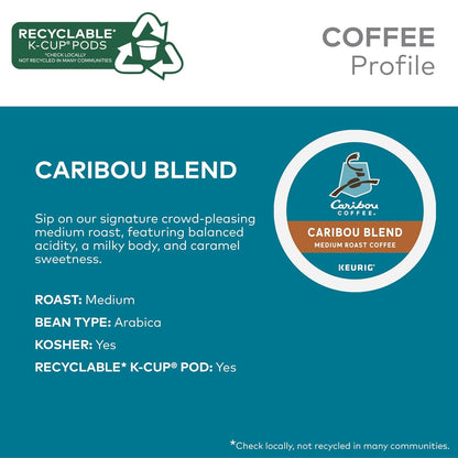 Caribou Blend, Keurig Single-Serve K-Cup Pods, Medium Roast Coffee, 32 Count(Pack of 1)4