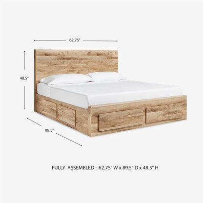 Signature Design by Ashley Queen Platform Bed with Storage Drawers, Tan6