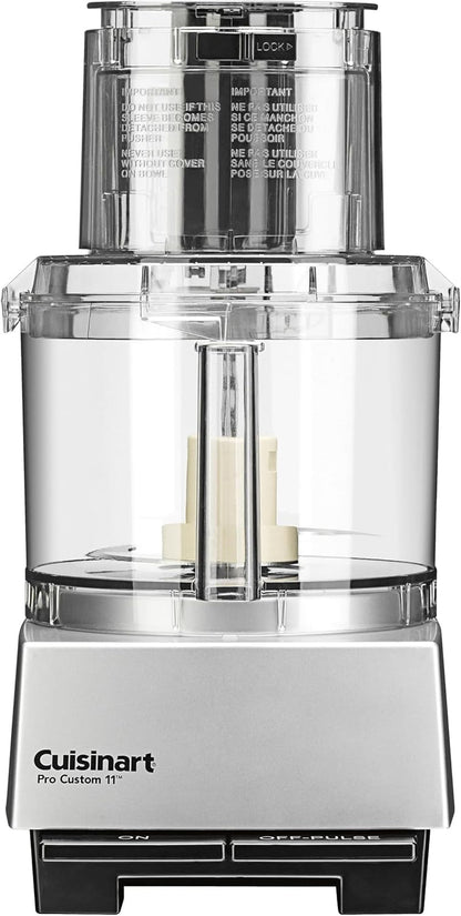 Food Processor, Dishwasher Safe 11-Cup Food Processor with Slicing & Shredding Discs,  Pro Custom 11 Stainless Steel Electric Chopper & Kitchen Food Processor, Chrome, DLC-8SBCYP1 | Dishwasher-Safe, Electric Food Processor, Slicing/Shredding Discs & 625W Motor Easily Chop, Slice, Puree & Mix, DLC-8SBCYP11