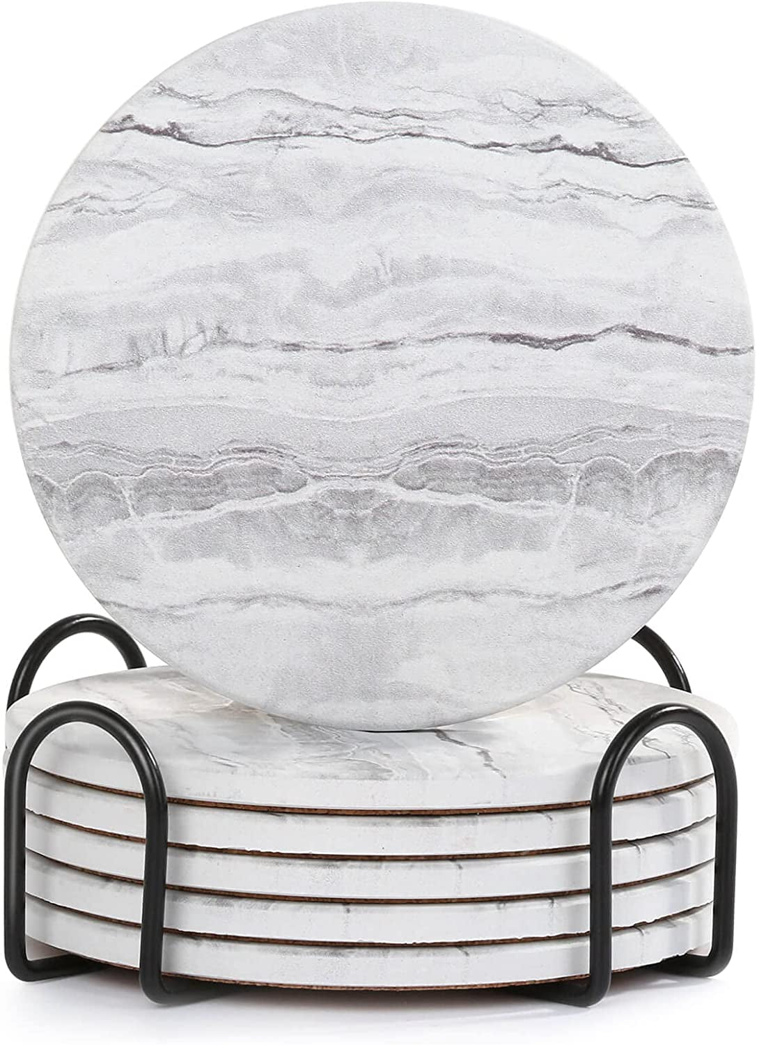 drink-coasters-with-holder-for-coffee-table-absorbent-coaster-set-of-6-marble-style-ceramic-coaster-for-wooden-table-suitable-for-kinds-of-cups-home-decor-4-inches