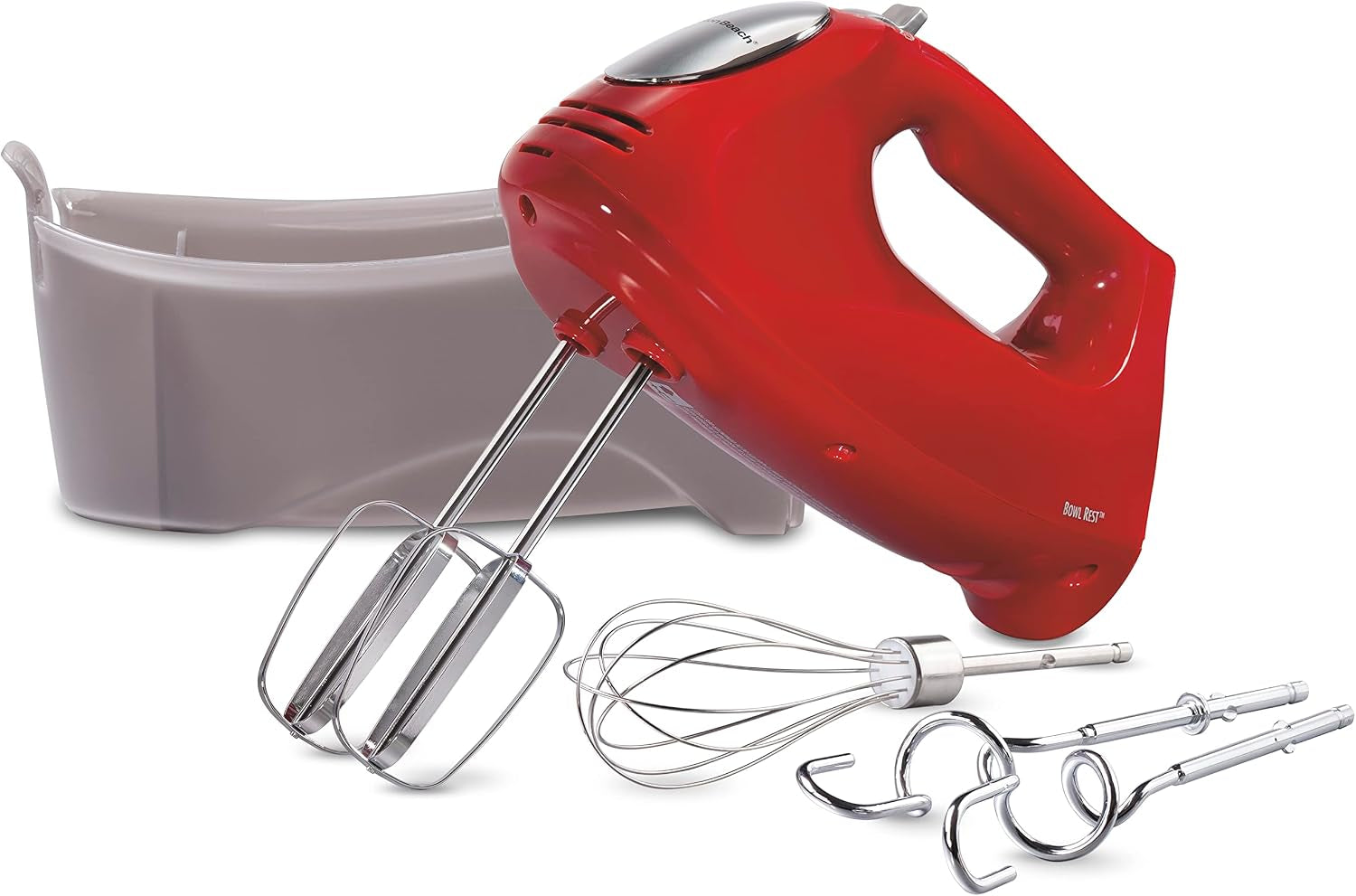 6-speed-electric-hand-mixer-with-quickburst-and-bowl-rest-275-watt-motor-traditional-beaters-whisk-dough-hooks-snap-on-storage-case-red-62633g
