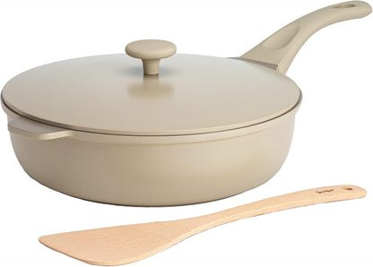 All-In-One Pan, Multilayer Nonstick Cookware Set, High-Performance Construction, Multipurpose Design Replaces Multiple Pots and Pans, Dishwasher Safe, 11-Inch, 4.4-Quart Capacity, Linen1