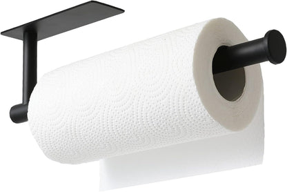 under Cabinet Paper Towel Holder for Kitchen, Adhesive, Black8