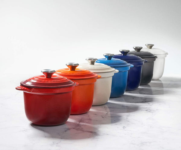 Le Creuset Enameled Cast Iron Rice Pot & Stoneware Insert, 2.25 Qt., White4