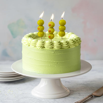 Genuine Fred Cocktail Party Martini Olive Birthday Candles, Set of 73