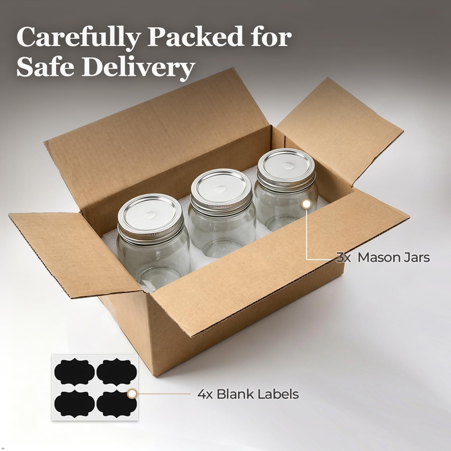 regular-mouth-mason-jars-16-oz-with-lids-3-pack-canning-jars-airtight-safety-button-lids-food-grade-pint-size-jars-freezer-safe-glass-incl-4-chalkboard-labels-bpa-free-material