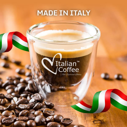 Italian Coffee Pods for Nespresso Original (Pack of 100 Regular Ristretto) | Compatible with Nespresso Original Machines, Bpa-Free Espresso Capsules, Made in Italy, Intensity 10/106