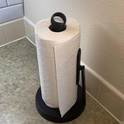 Heavy-Duty Paper Towel Holder with Tension Arm, Countertop(1, Black)4