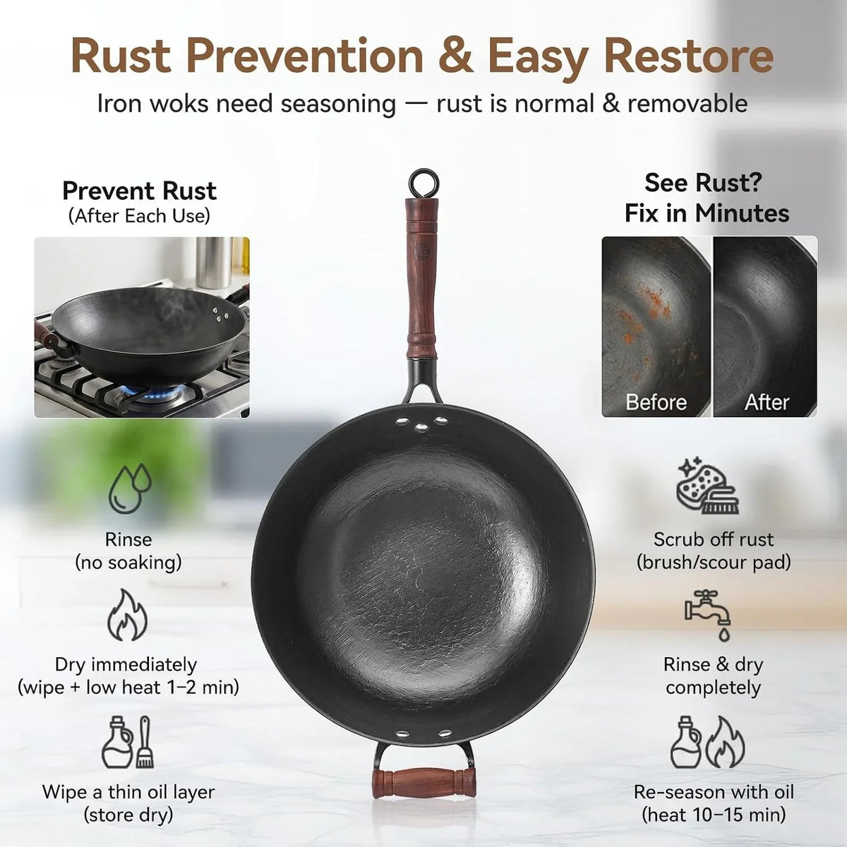 12-6-inch-cast-iron-wok-pan-with-wood-lid-uncoated-flat-bottom-chinese-stir-fry-pan-heavy-duty-wok-for-induction-gas-and-electric-stoves