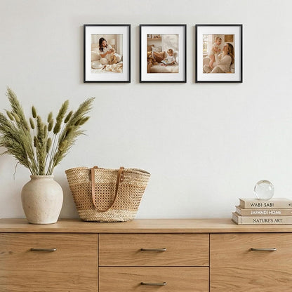 11X14 Picture Frame, Poster Frame Matted to 8X10,Black, 1 Pack5
