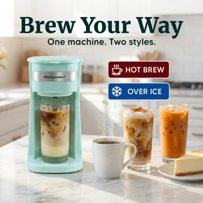 EHC113M Personal Single-Serve Compact Coffee Maker, Mint | Includes 14Oz Stainless Steel Interior Thermal Travel Mug, Reusable Filter - Compatible with Coffee Grounds5