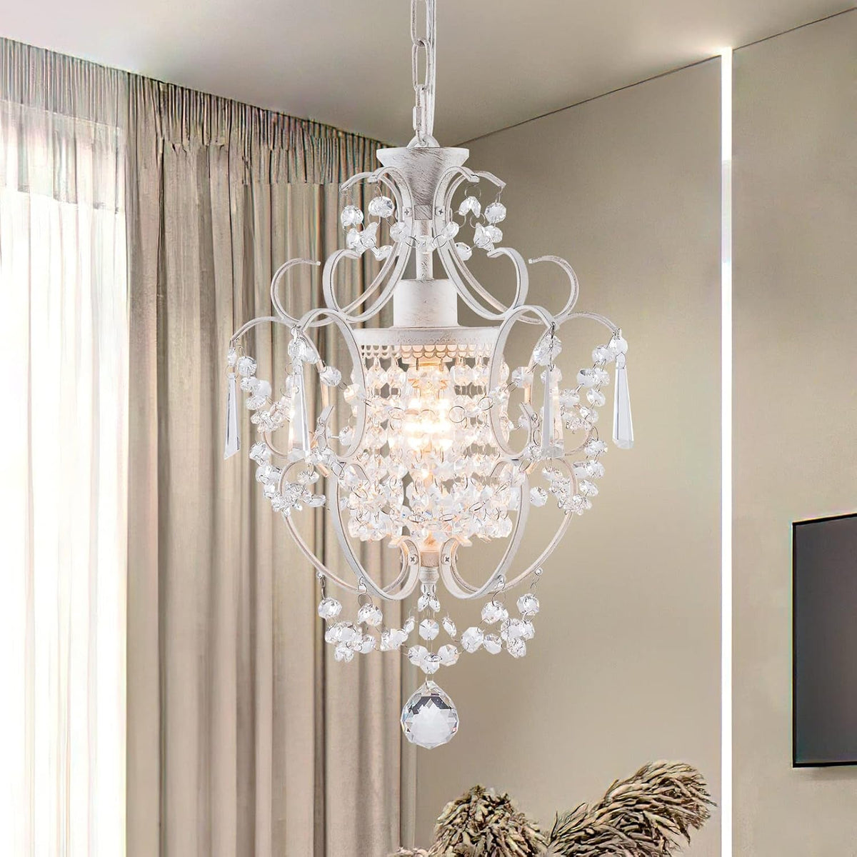 modern-mini-crystal-chandelier-white-retro-ceiling-mount-light-fixture
