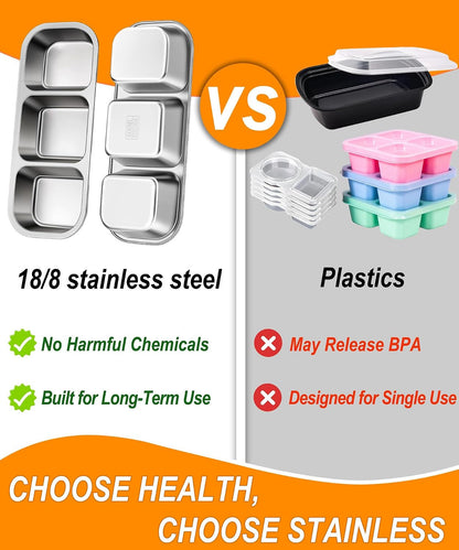 Stainless Steel Snack & Lunch Container, Kids & Adults, 20 Oz, 10.7 in Long4