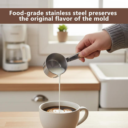 4 Pcs 1/3 Cup Measuring Cup, 1/3Cup Scoop Stainless Steel Coffee Food Scoop for Liquid, Kitchen Wet and Dry Ingredients, Baking4