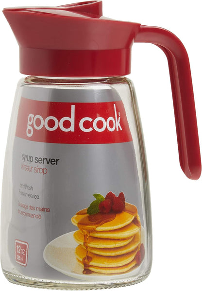 Everyday 12 Oz. Syrup Dispenser – Easy Pour Spout Waffle & Pancake Syrup Dispenser Container, Glass Syrup Bottle for Maple Syrup, Honey, Barbecue Sauce2