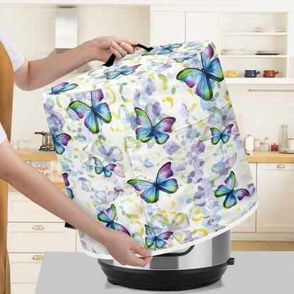 Fashion Butterfly Fryer Dust Covers for 3Qt Instant Pot Small Appliance Covers Hand Washable Dust Resistant Gifts for Kitchen Decor Living Room Slow Cooker Cover L4