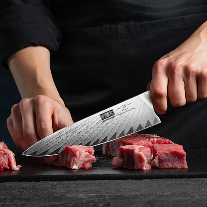 Damascus Chef Knife, 8" Professional Japanese Kitchen Knife & G106