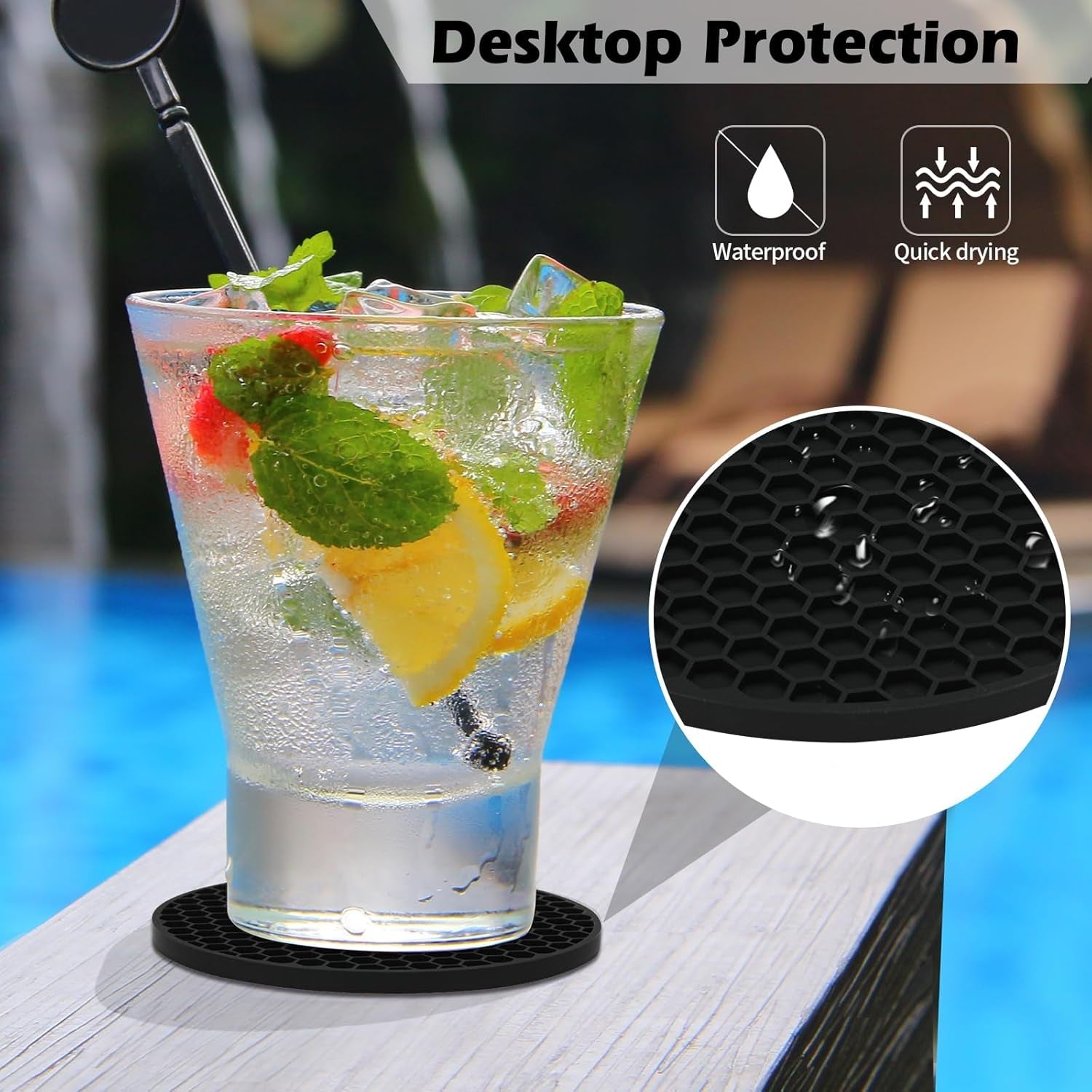 8-pack-silicone-drink-coasters-with-holder-non-slip-coaster-set-for-coffee-table-kitchen-office-protect-furniture-from-water-rings-heat-spills-black