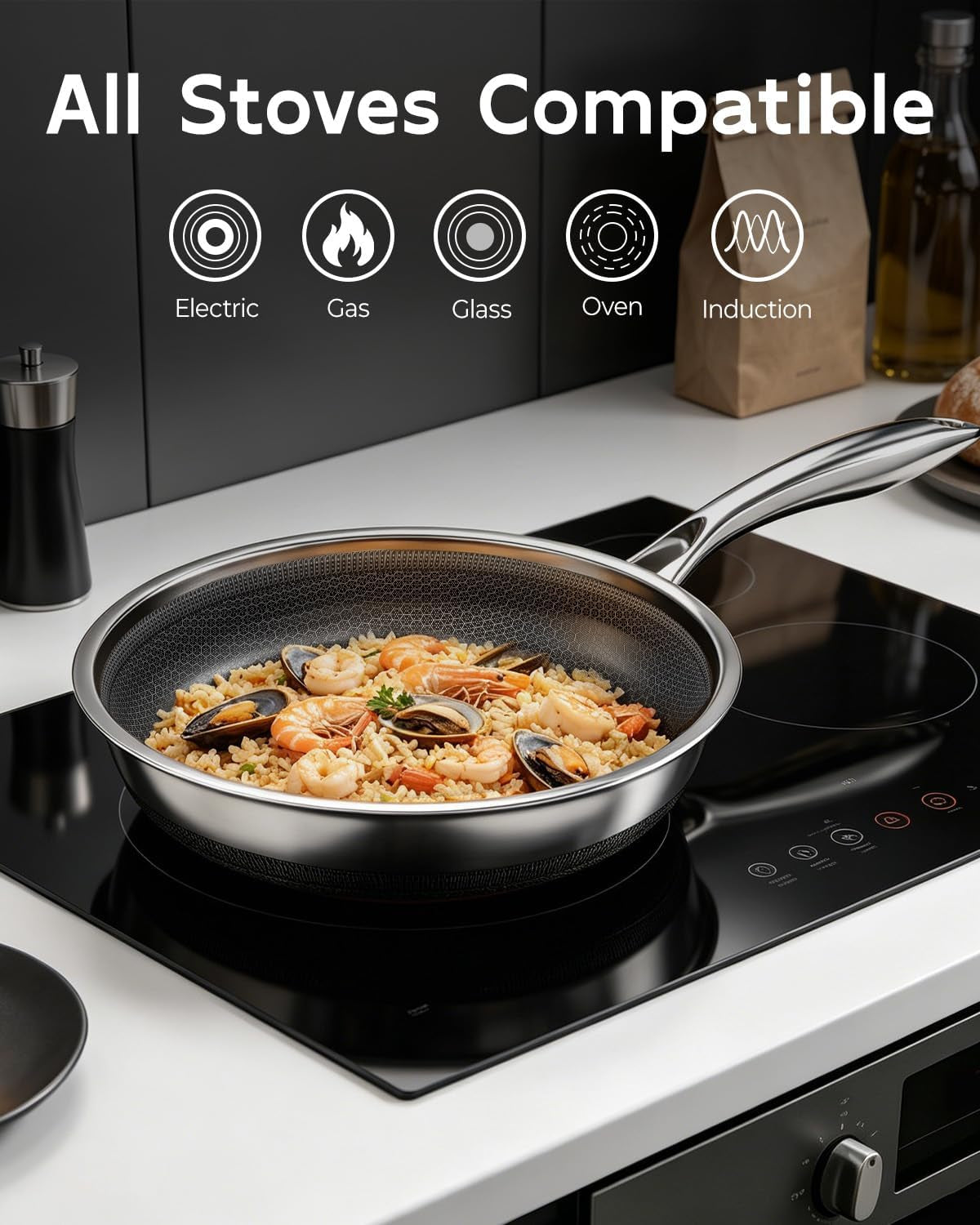 8-10-12-inch-stainless-steel-frying-pan-set-with-lid-honeycomb-hybrid-nonstick-skillet-for-induction-all-cooktops-pfas-pfoa-ptfe-free-oven-safe-500-f-silver
