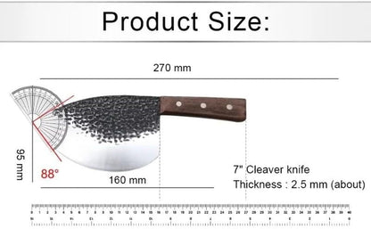 Meat Cleaver, Hand Forged Kitchen Boning Knife Stainless Steel Slicing Knife Butcher Knife Butcher Knives2