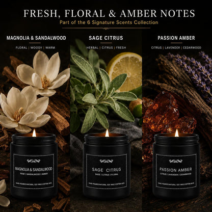 6 Pack Scented Candles for Men, Home Aromatherapy Mens Candle Gifts Set4