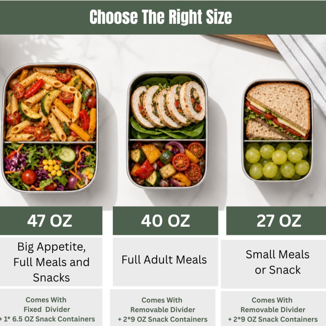flexibento-40-oz-set-leak-proof-stainless-steel-lunch-box-containers-lunch-containers-with-silicone-lids-steel-bento-box-metal-lunch-box-vanilla-set-of-3-1-40oz-2-9-oz